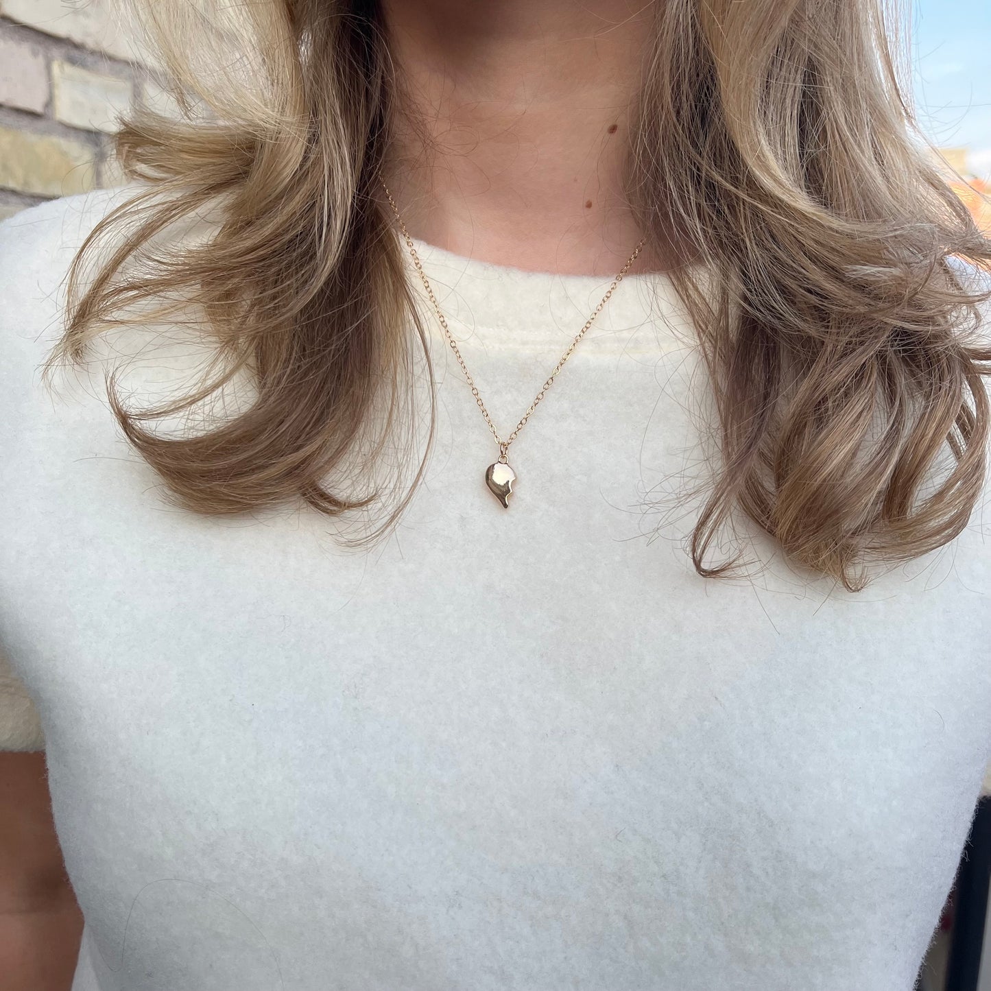 Split Heart Necklace
