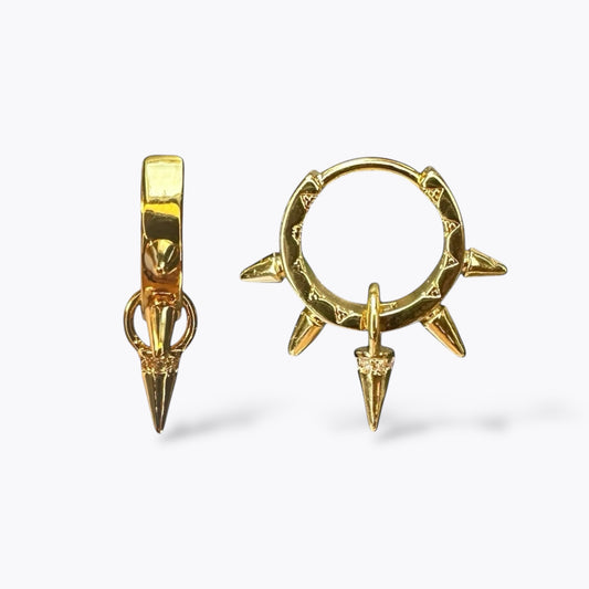 Spiked Drop Earrings