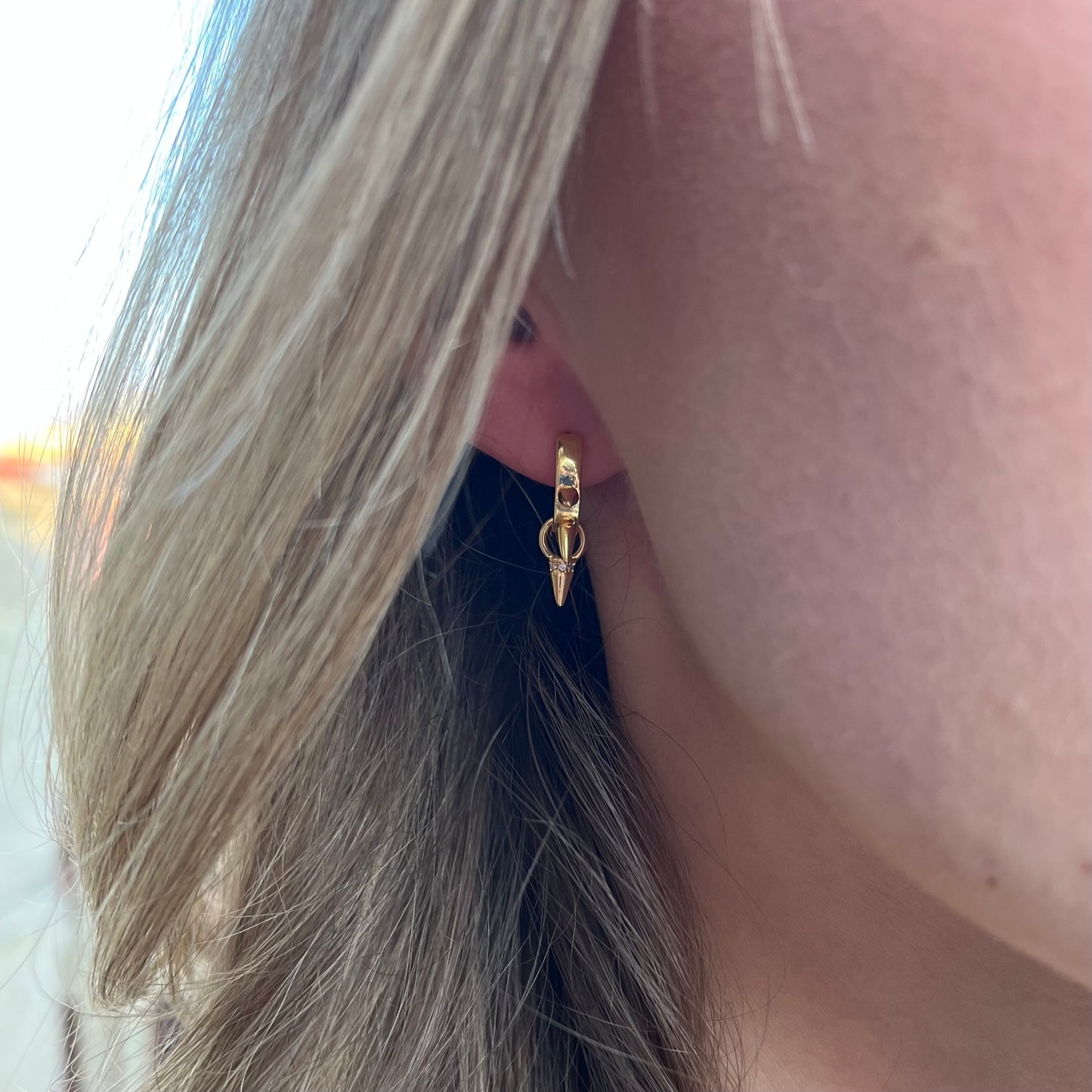 Spiked Drop Earrings