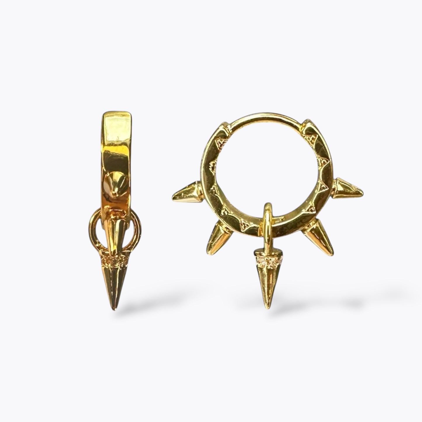 Spiked Drop Earrings