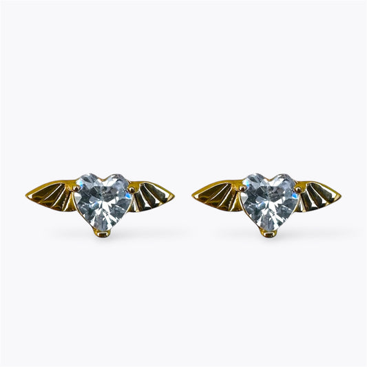 Flying Heart Studs