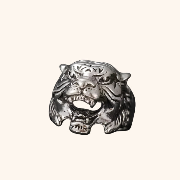 Tiger Head Ring