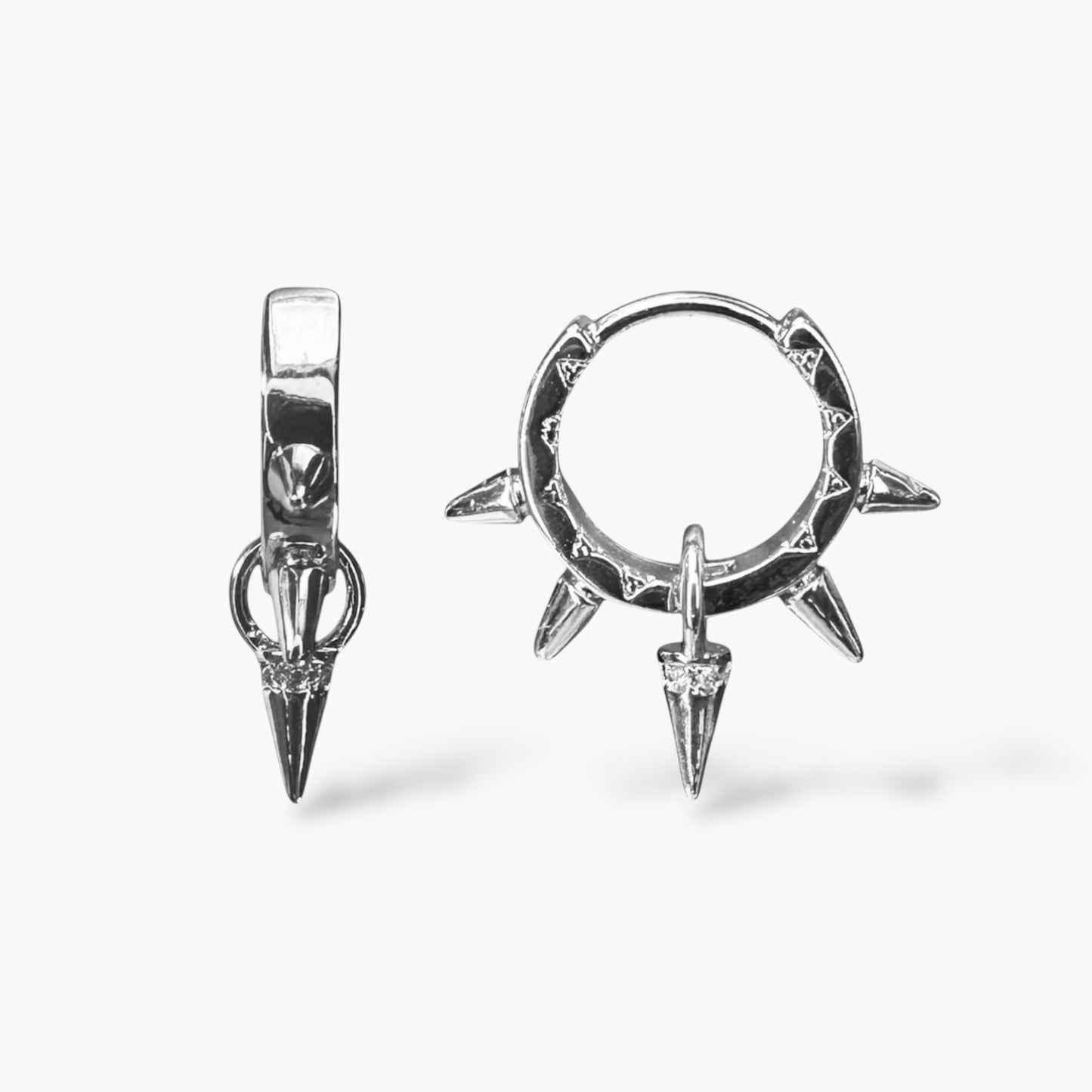 Spiked Drop Earrings