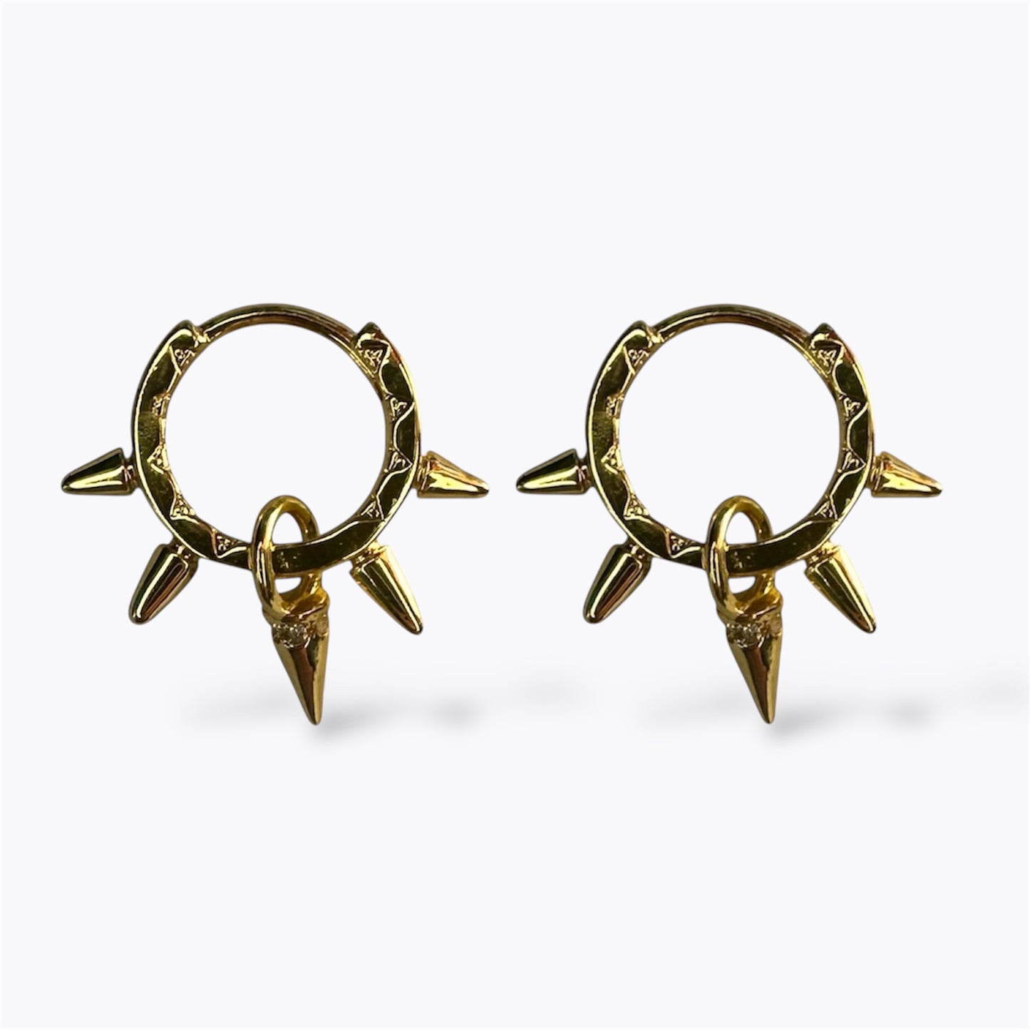 Spiked Drop Earrings