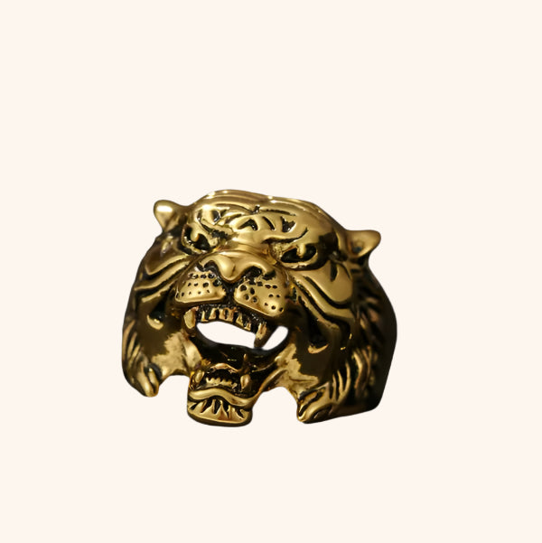 Tiger Head Ring