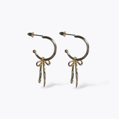 Loose Bow Tie Earrings
