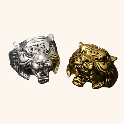 Tiger Head Ring